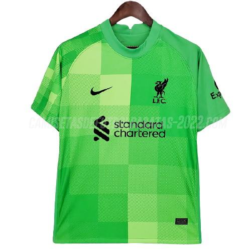camiseta de la liverpool portero verde 2021-22