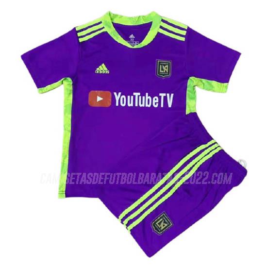 camiseta de la los angeles fc niños portero violeta 2021-22