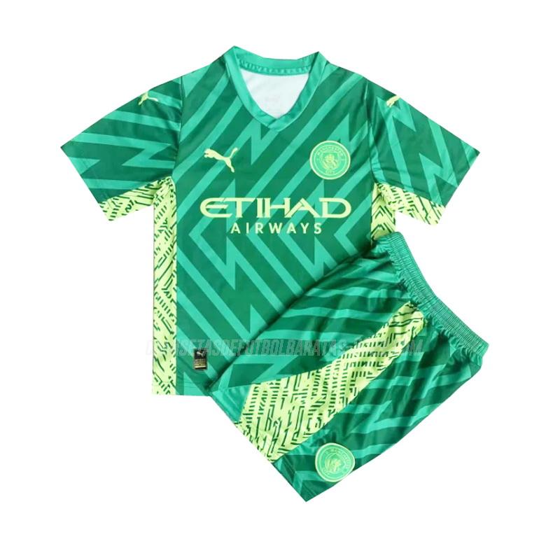 camiseta de la manchester city niños portero verde 2023-24