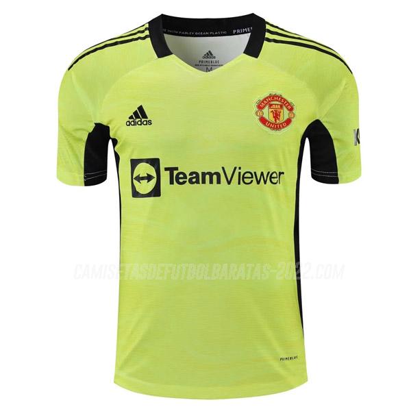 camiseta de la manchester united portero amarillo 2021-22