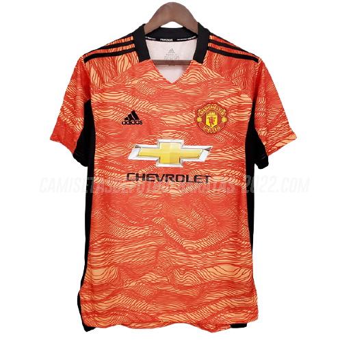 camiseta de la manchester united portero naranja 2021-22