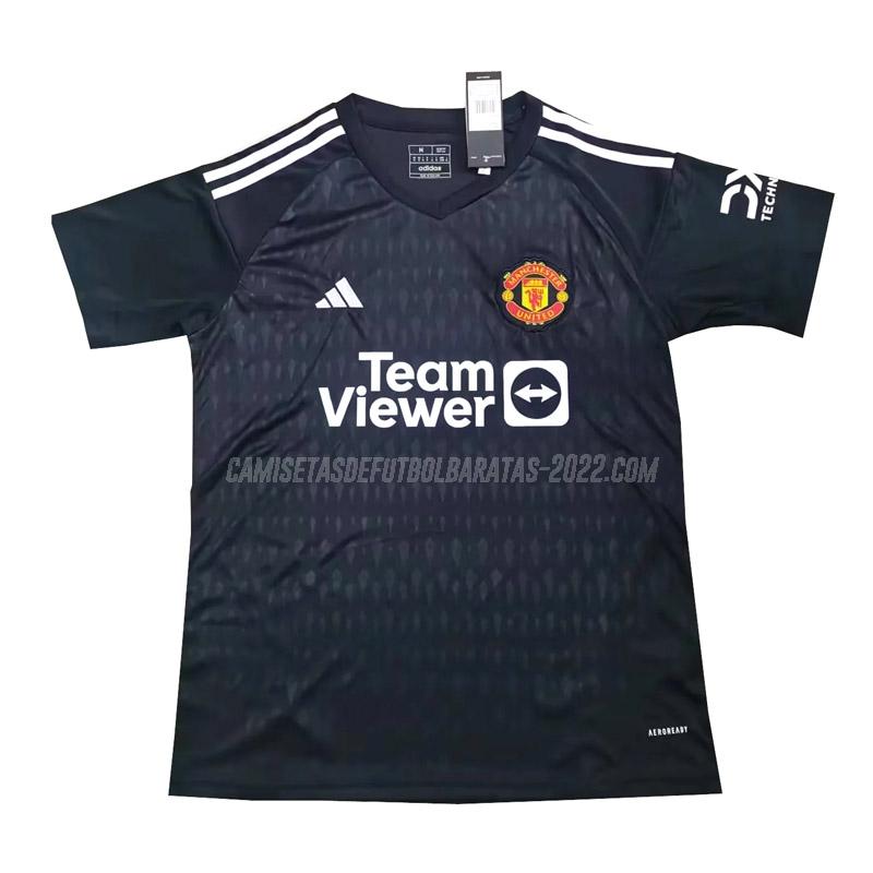 camiseta de la manchester united portero negro 2023-24