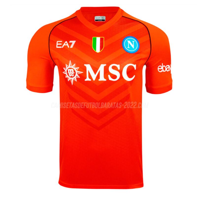 camiseta de la napoli portero naranja 2023-24
