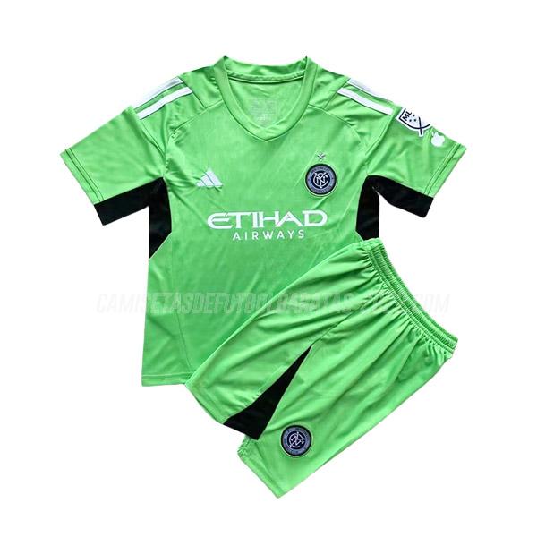 camiseta de la new york city niños portero verde 2023-24