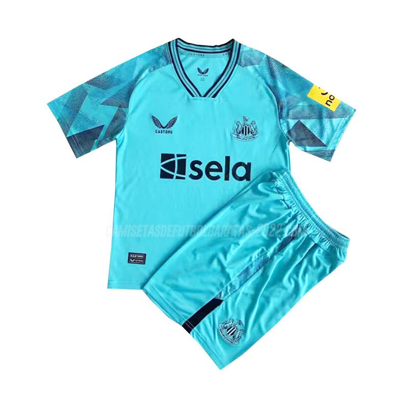 camiseta de la newcastle united niños portero azul 2023-24