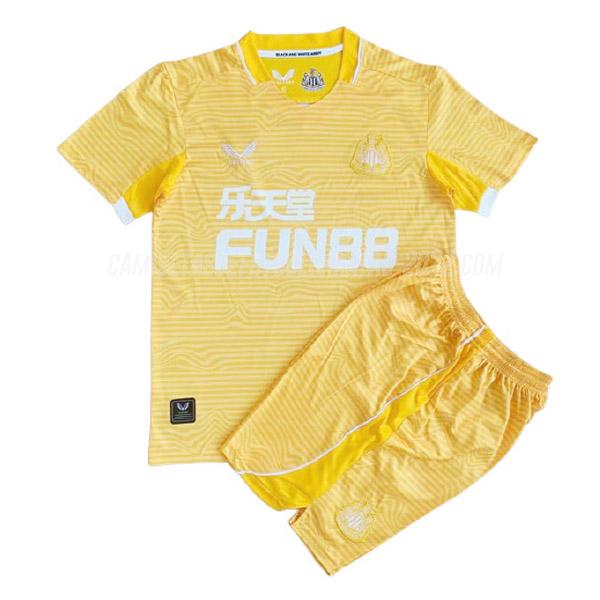 camiseta de la newcastle united portero niños amarillo 2021-22