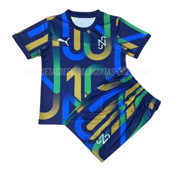 camiseta de la neymar jr niños azul 2020-21