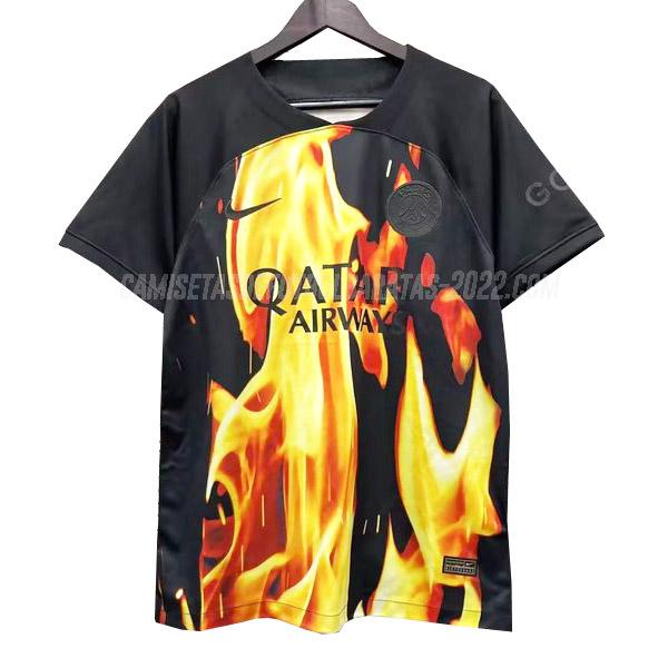 camiseta de la paris saint-germain edición especial negro 2023