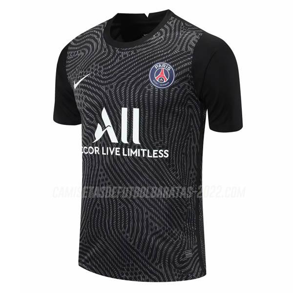 camiseta de la paris saint-germain portero negro 2020-21