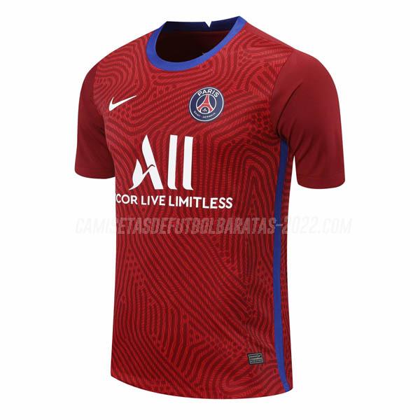 camiseta de la paris saint-germain portero rojo 2020-21