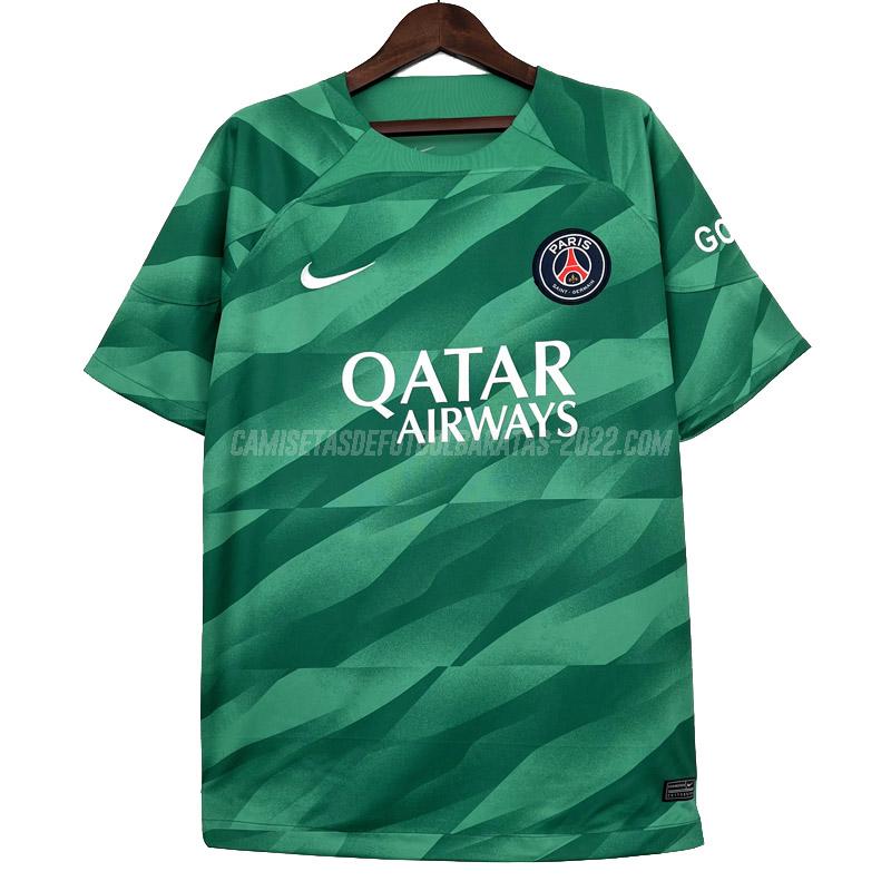 camiseta de la paris saint-germain portero verde 2023-24