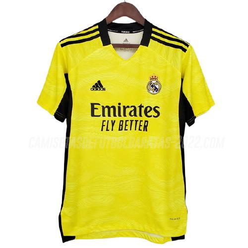 camiseta de la real madrid portero amarillo 2021-22
