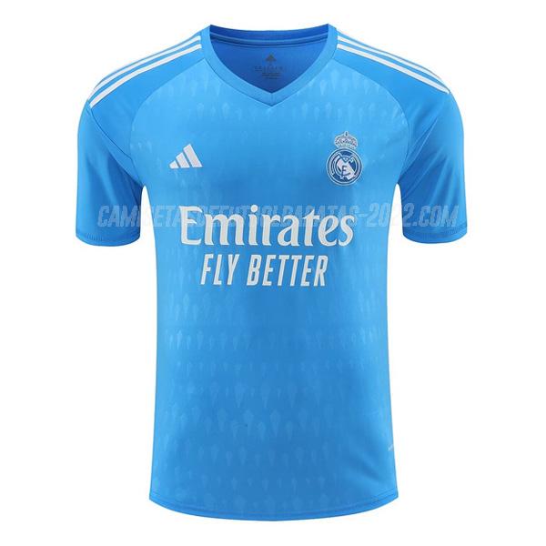 camiseta de la real madrid portero azul 2023-24