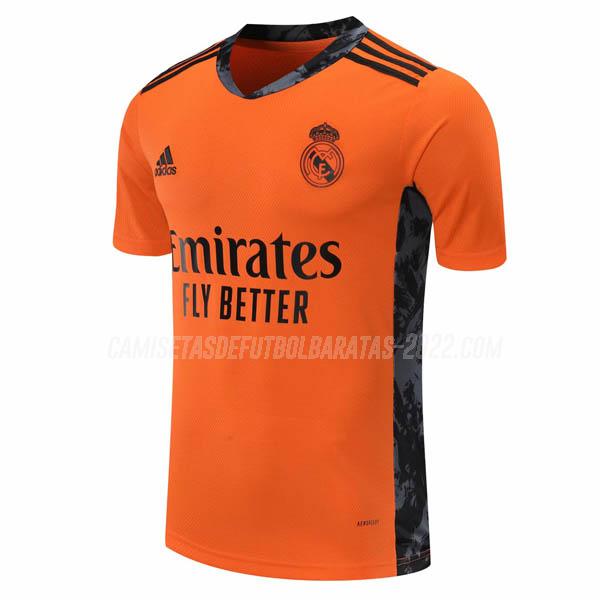 camiseta de la real madrid portero naranja 2020-21