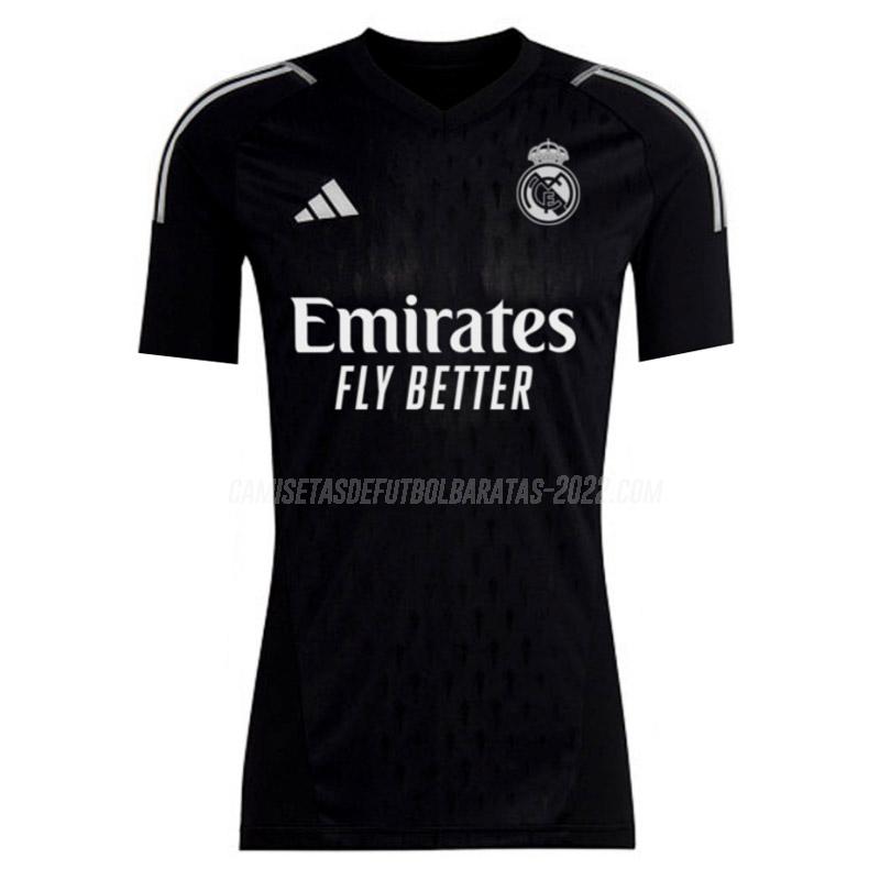 camiseta de la real madrid portero negro 2023-24