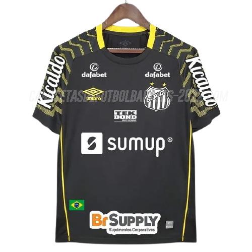 camiseta de la santos fc portero all sponsor negro 2021-22