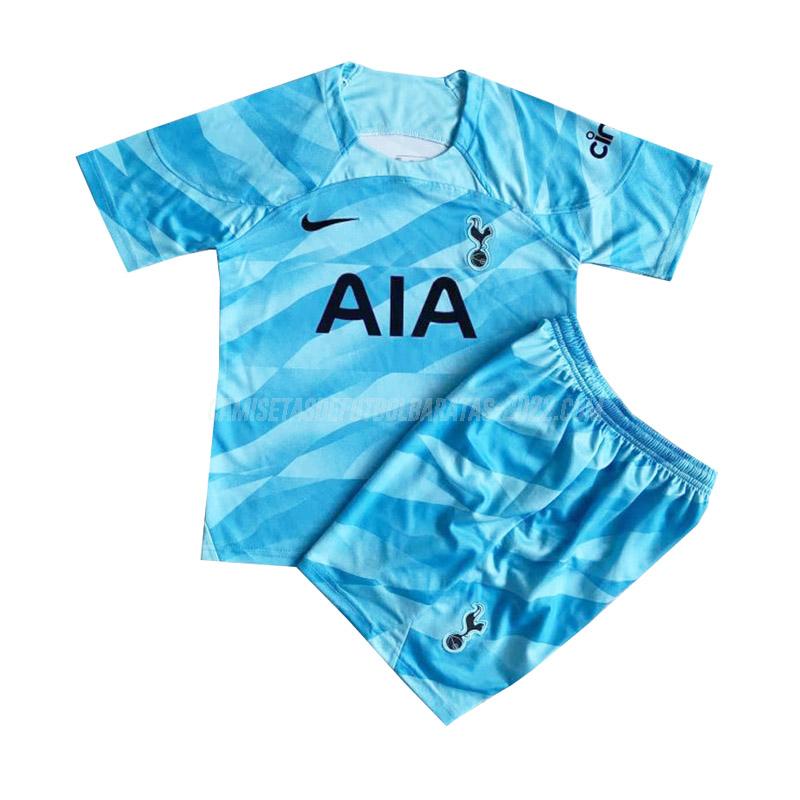 camiseta de la tottenham hotspur niños portero azul 2023-24