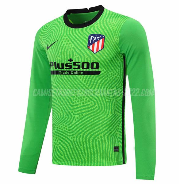 camiseta del atlético de madrid manga larga portero verde 2020-21