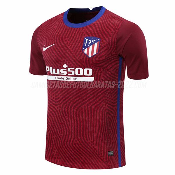 camiseta del atlético de madrid portero rojo 2020-21