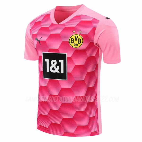camiseta del borussia dortmund portero rosado 2020-21