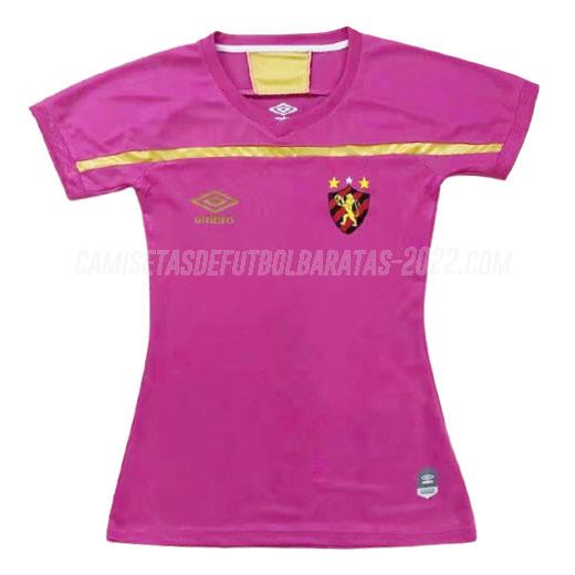 camiseta del sport recife mujer rosado 2020-21