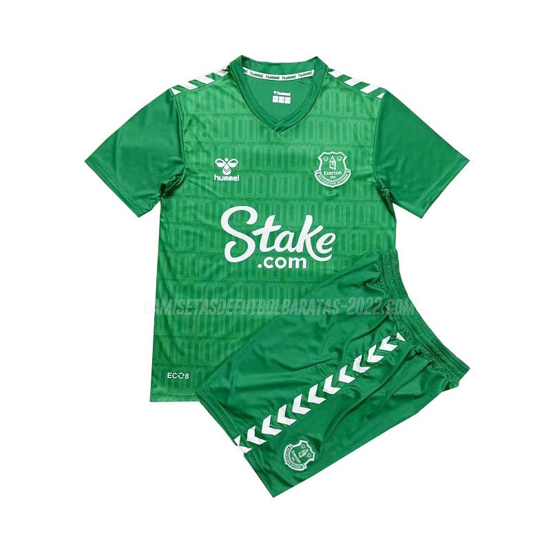 camiseta everton niños portero verde 2023-24