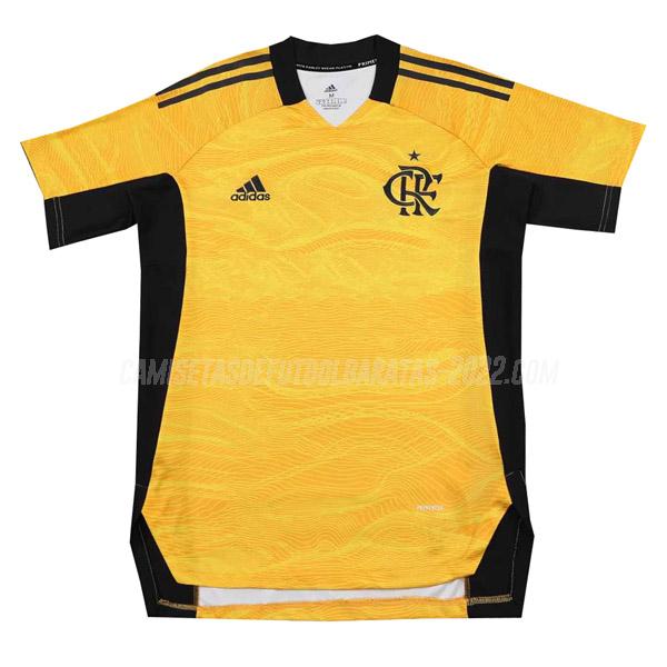 camiseta flamengo portero amarillo 2021-22