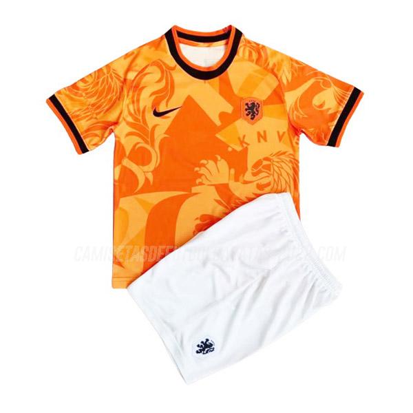 camiseta holanda niños concepto naranja 2022-23