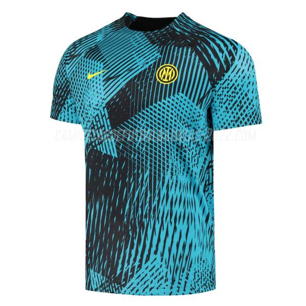 camiseta inter milan pre-match azul 2022-23