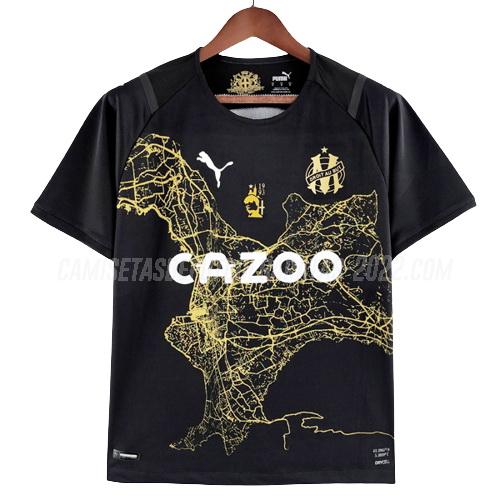 camiseta marseille conmemorativo negro 2022-23