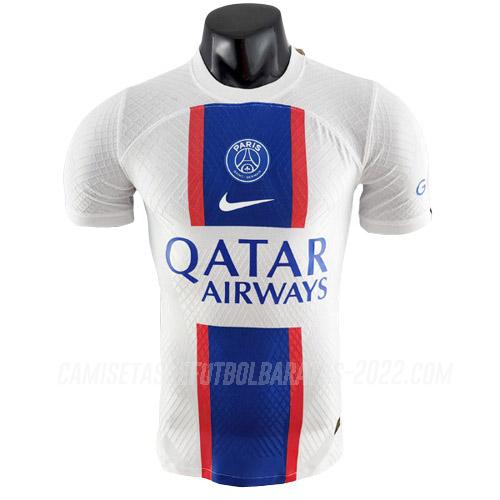camiseta paris saint-germain edición de jugador blanco azul 2022-23