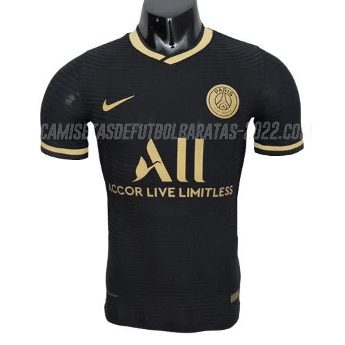 camiseta paris saint-germain edición de jugador oro negro 2022-23