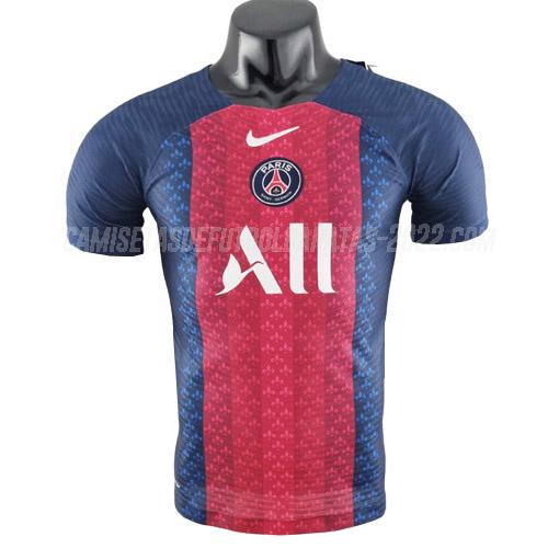 camiseta paris saint-germain edición de jugador rojo azul 2022-23