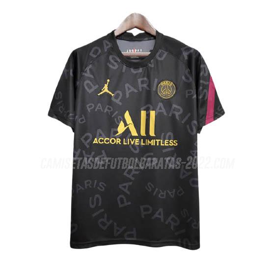 camiseta paris saint-germain pre-match negro 2020-21
