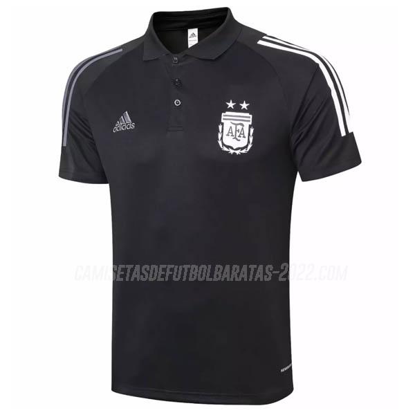 camiseta polo argentina negro 2020-2021