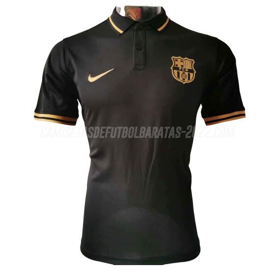 camiseta polo barcelona negro 2020