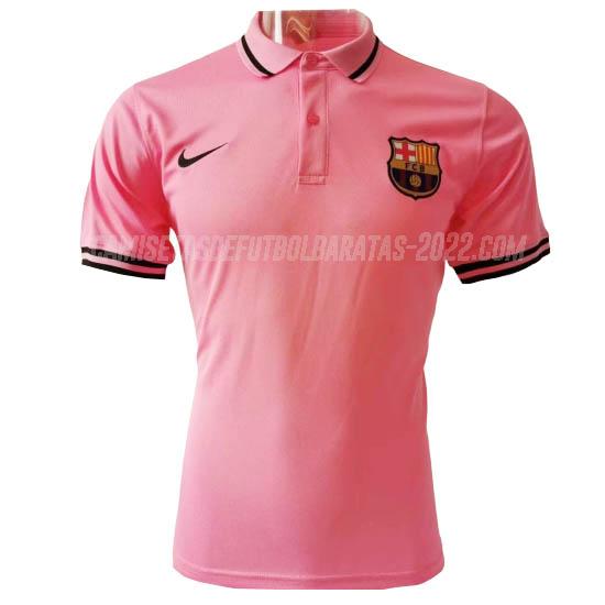 camiseta polo barcelona rosado 2020