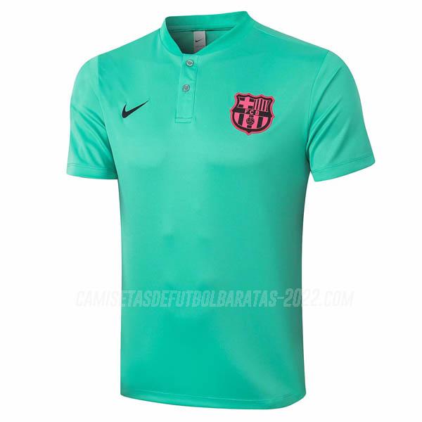 camiseta polo barcelona verde 2020