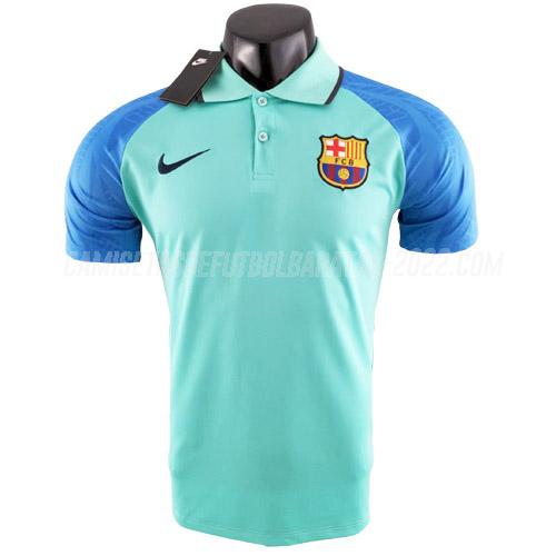 camiseta polo barcelona verde 2022-23