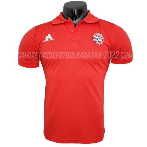 camiseta polo bayern munich rojo 2021-22
