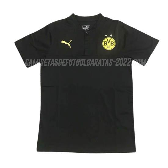 camiseta polo borussia dortmund negro 2020-21