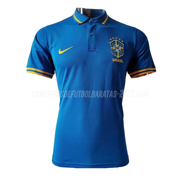 camiseta polo brasil azul 2020