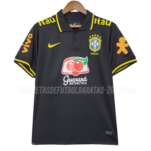 camiseta polo brasil negro 2022