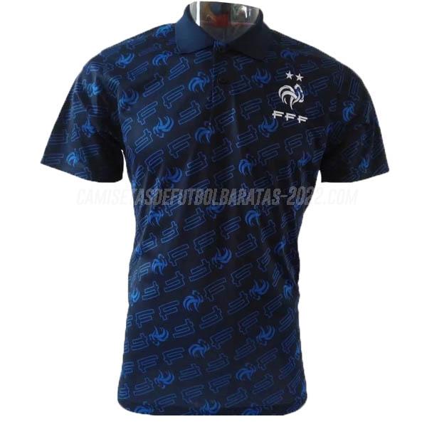 camiseta polo francia i azul oscuro 2019-2020