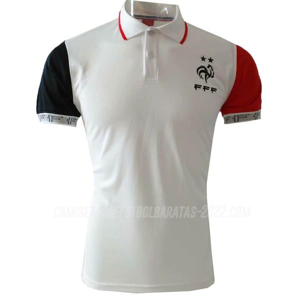 camiseta polo francia i blanco 2019-2020