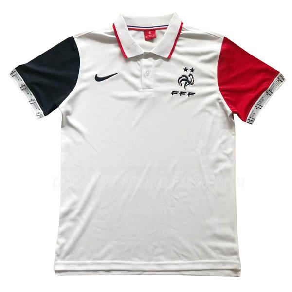 camiseta polo francia i blanco 2020-2021