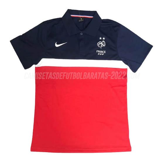 camiseta polo francia rojo azul 2020-21
