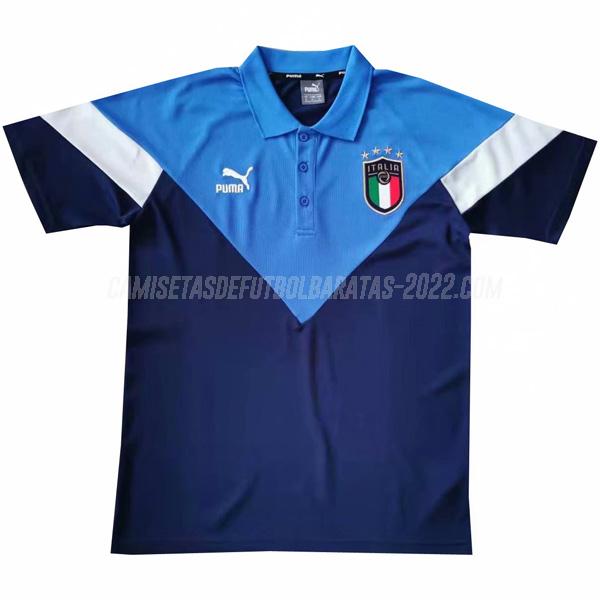 camiseta polo italia azul 2019-2020