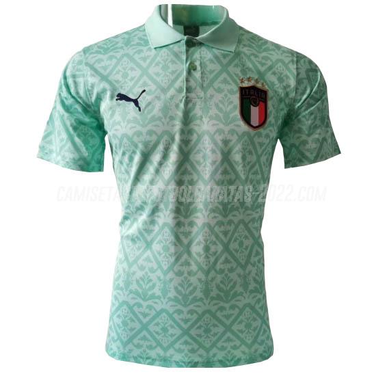 camiseta polo italia verde 2020-2021