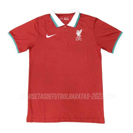 camiseta polo liverpool rojo 2020-21